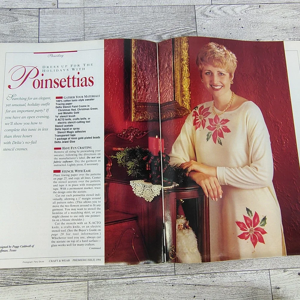 Better Homes & Gardens Craft & Wear Magazine 1994 Premier Issue Vintage Patterns